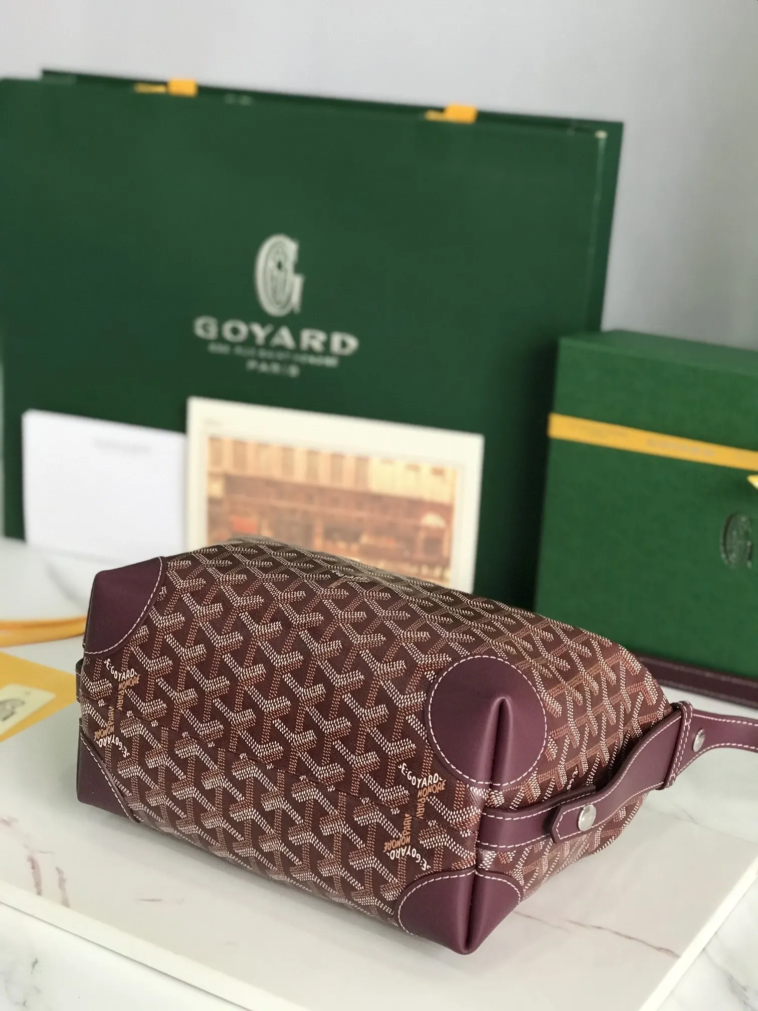 Goyard 戈雅 化妆包Boeing 化妆包收纳袋 内里有 手拿包 精致手拿款