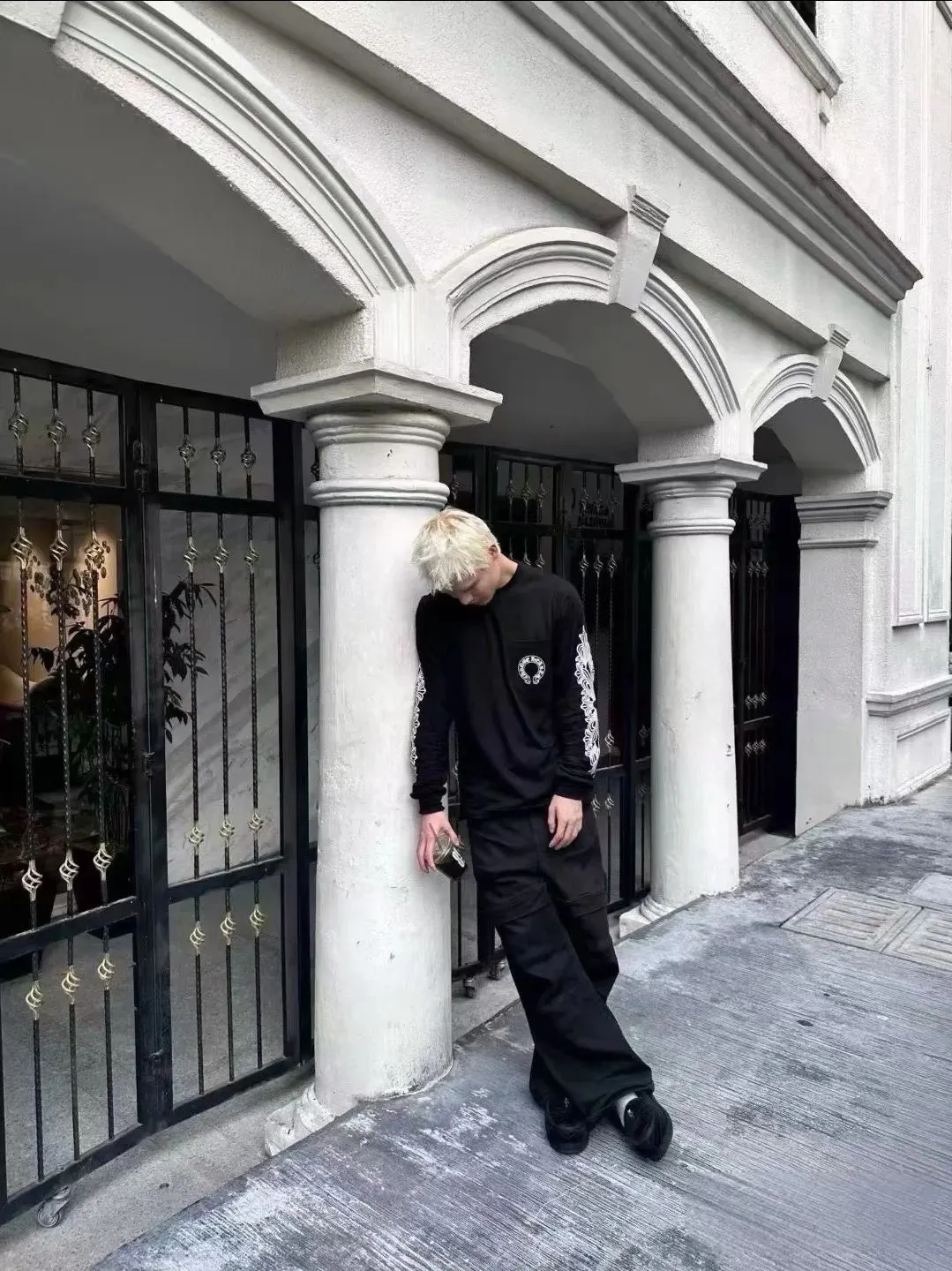 Chrome Hearts 黑色 印花 長袖T恤 日常百搭款(數字9) Chrome Hearts 黑色 印花 長袖T恤 日常百搭款(數字9)