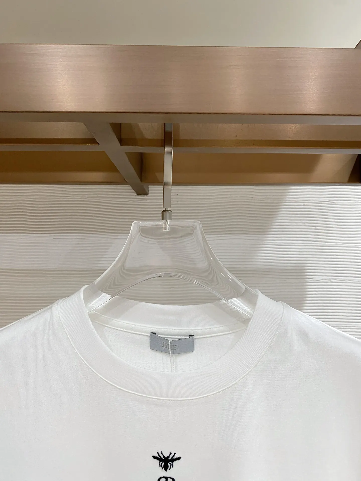 Dior White Panelled Short Sleeve T-Shirt