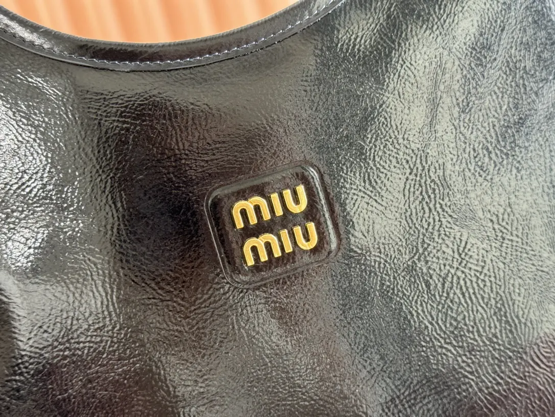 Miu 金色 牛皮 托特包 大容量托特款