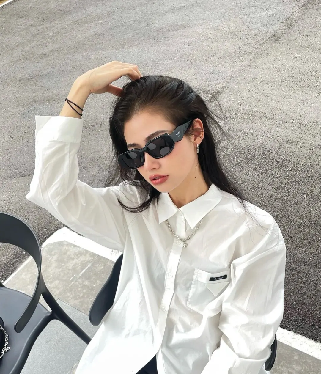 Prada PR17WS 太阳眼镜 时尚遮阳 太阳镜