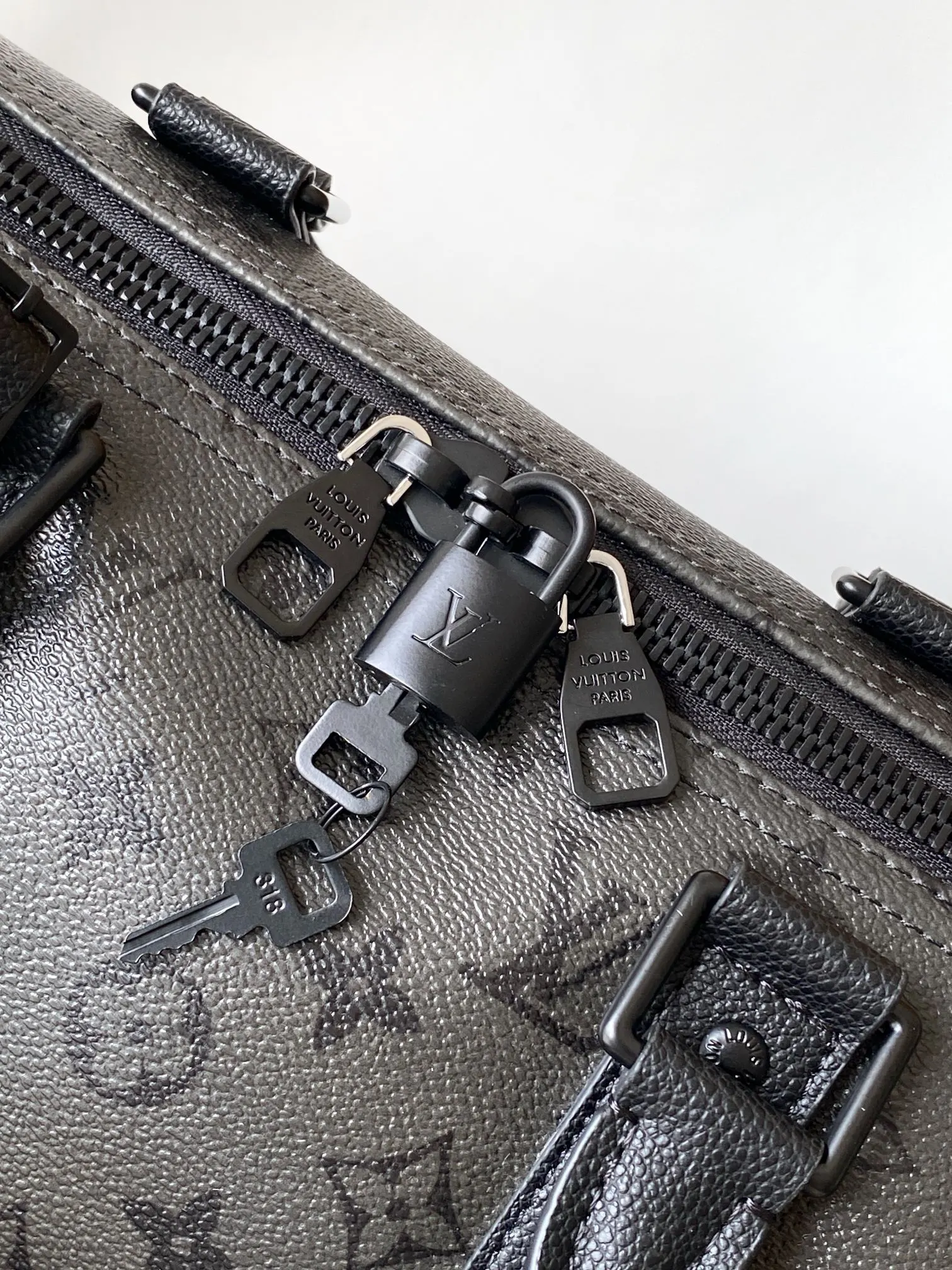 Keepall 灰色 牛皮 旅行袋 大容量旅行款