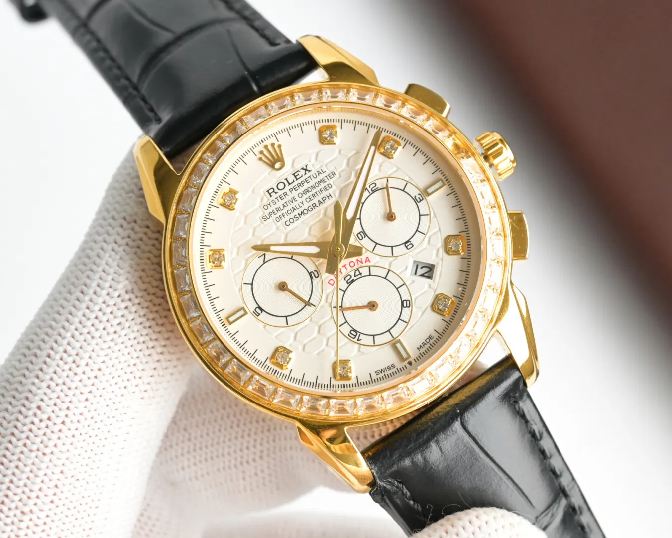 Rolex 小牛皮 搭 意大利进口小牛皮 手錶 經典腕表款