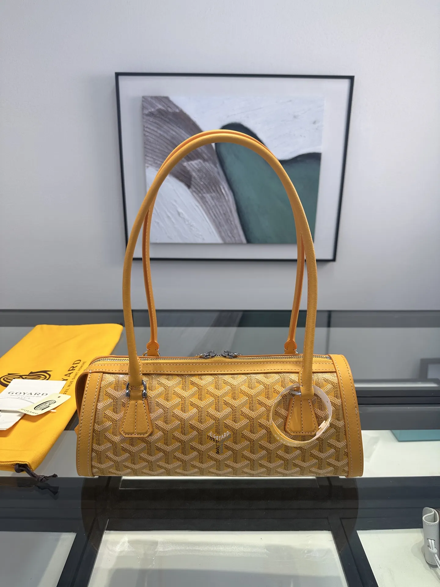 Goyard 黄色 手提随性 腋下时髦 轻松适 通勤约会各种场合 腋下包 复古腋下背款