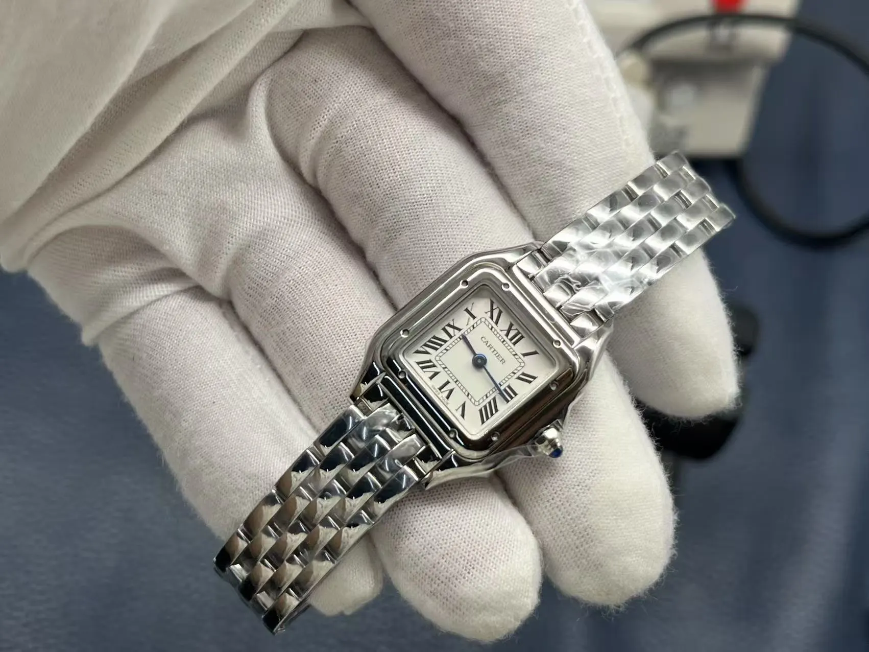 Cartier 藍色 手錶 經典腕表款