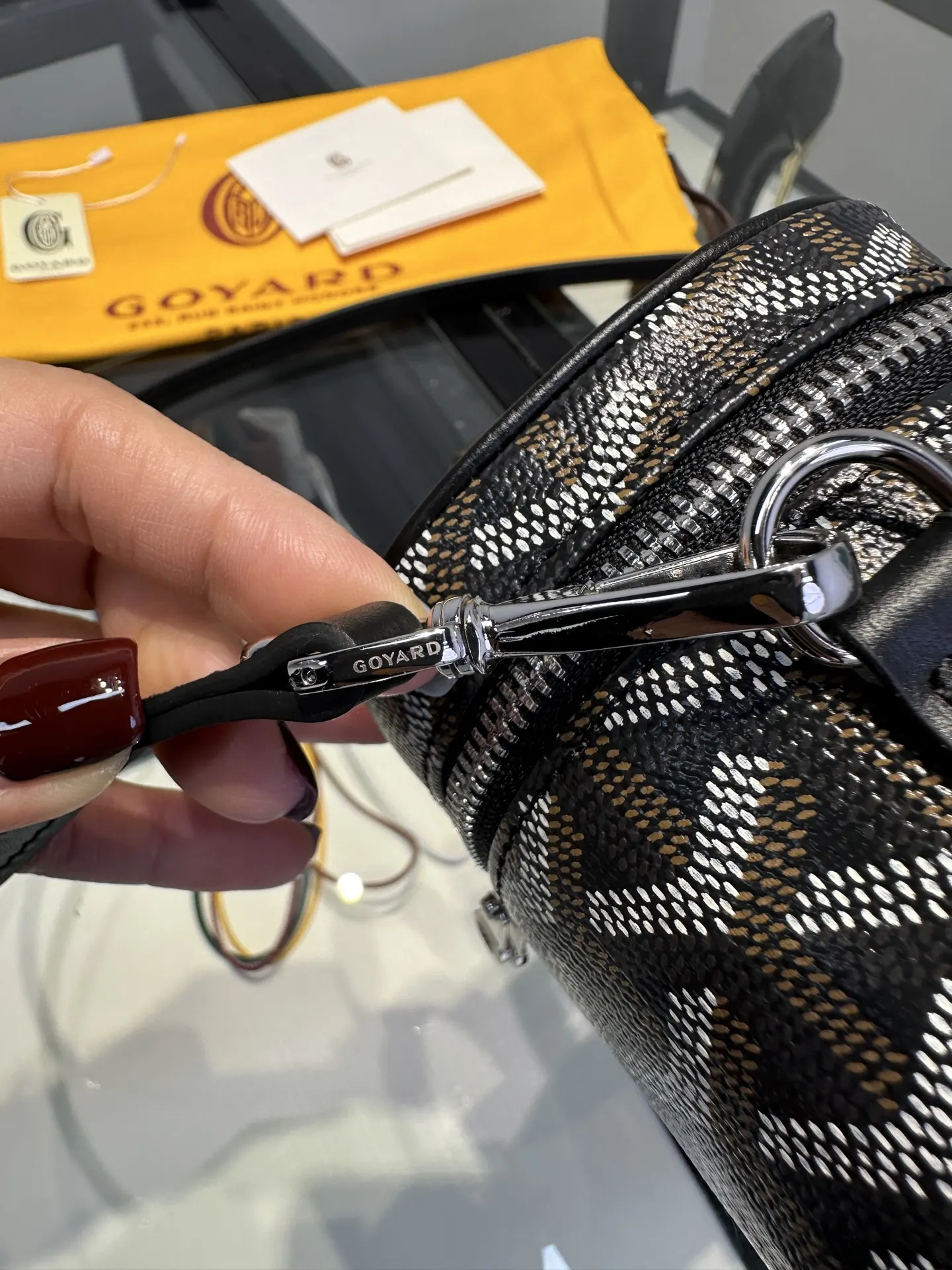 Goyard 黑色 小牛皮 收纳包 旅行收纳款