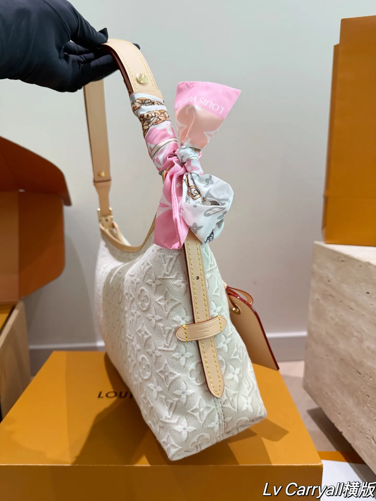 LV 棕色 老花 手提包 精选款