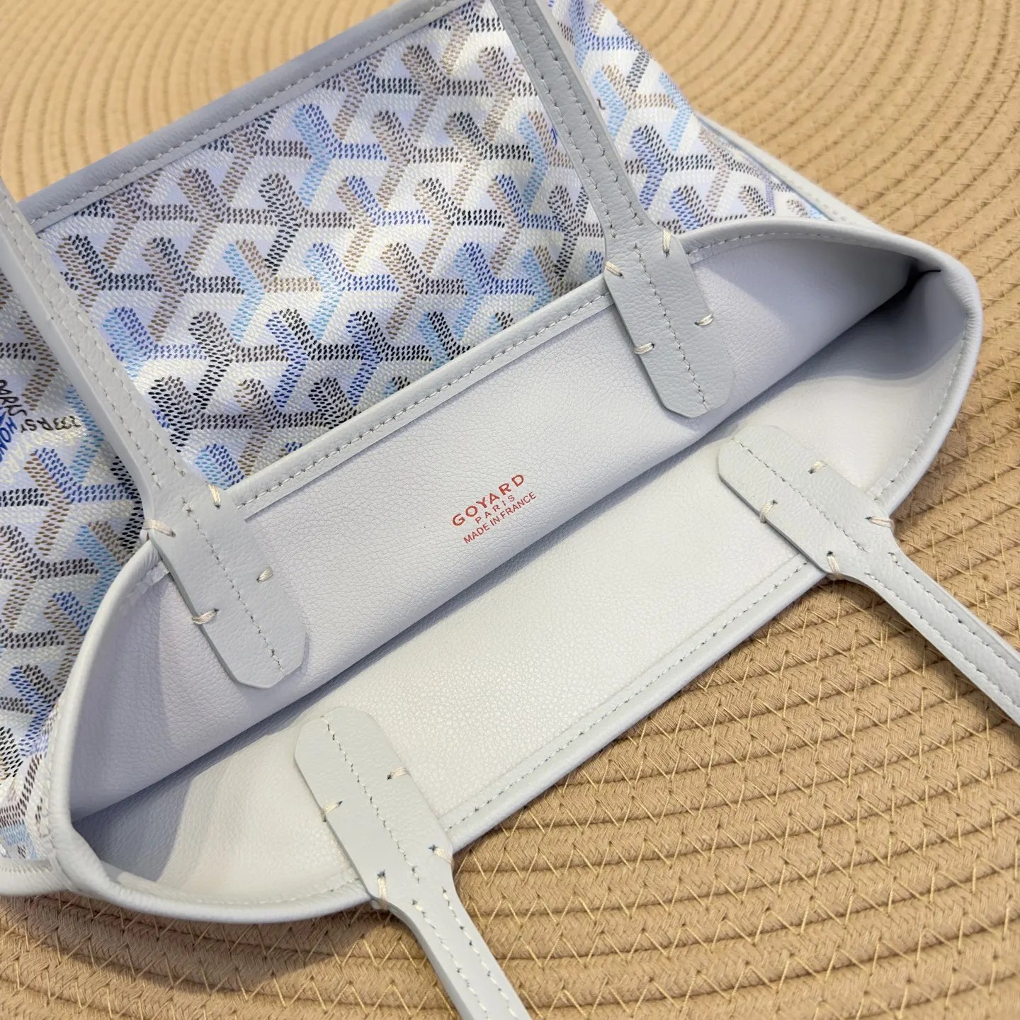 Goyard mini托特极地藍 戈雅Anjou Mini 托特包 大容量托特款(數字9) Goyard mini托特极地藍 戈雅Anjou Mini 托特包 大容量托特款(數字9)