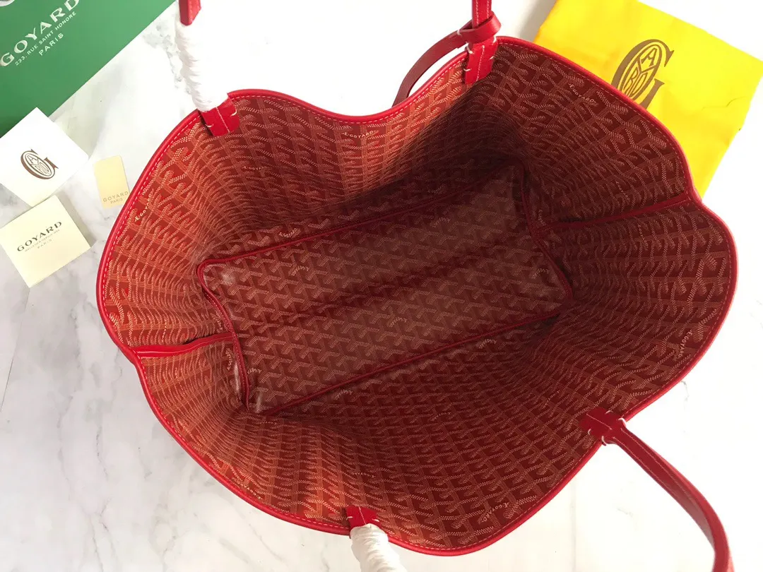 Goyard 白色 深蓝 小牛皮 托特包 大容量托特款