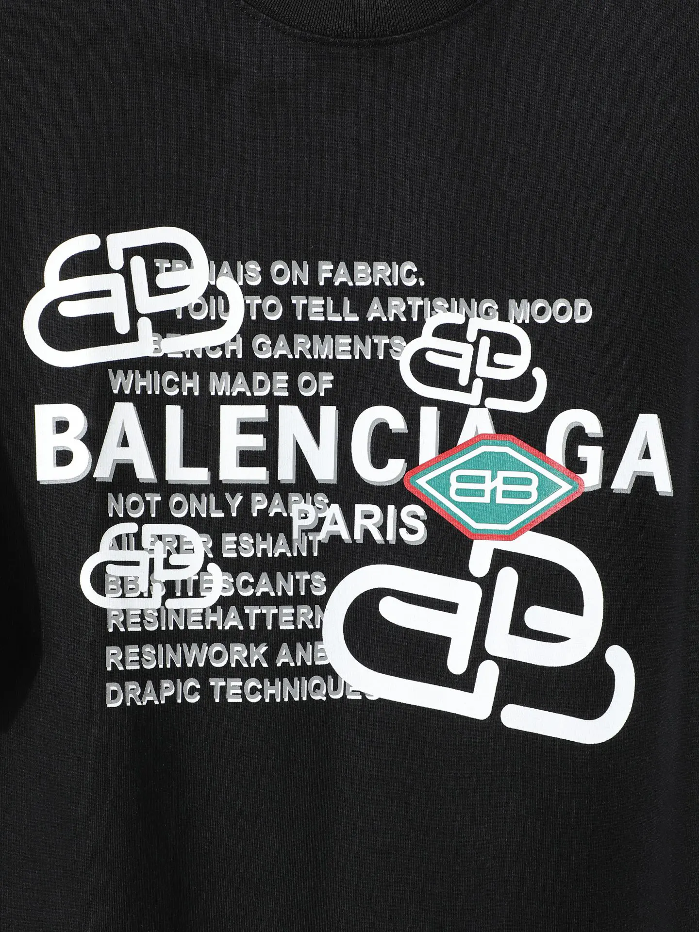 Balenciaga 26SS Logo 字母 短袖T恤