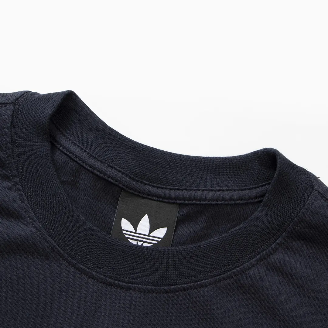 Balenciaga Blue Logo Short Sleeve T-Shirt Street