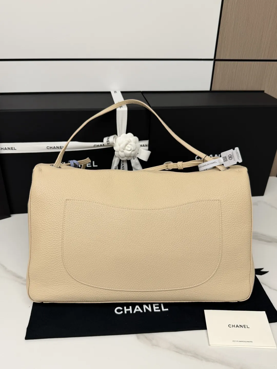 White Hobo Shoulder Bag Vintage Premium Leather