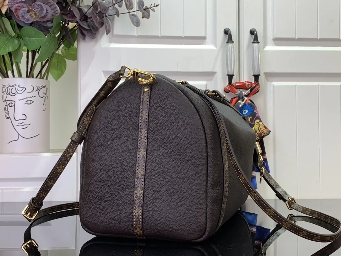 Brown Hobo Shoulder Bag Vintage Leather
