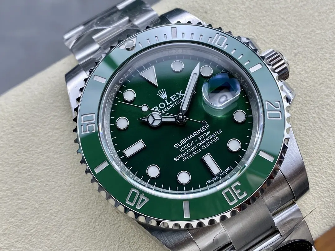 Rolex 藍色 綠色 黑綠钢色水鬼 沿用AR钢带 手錶 經典腕表款