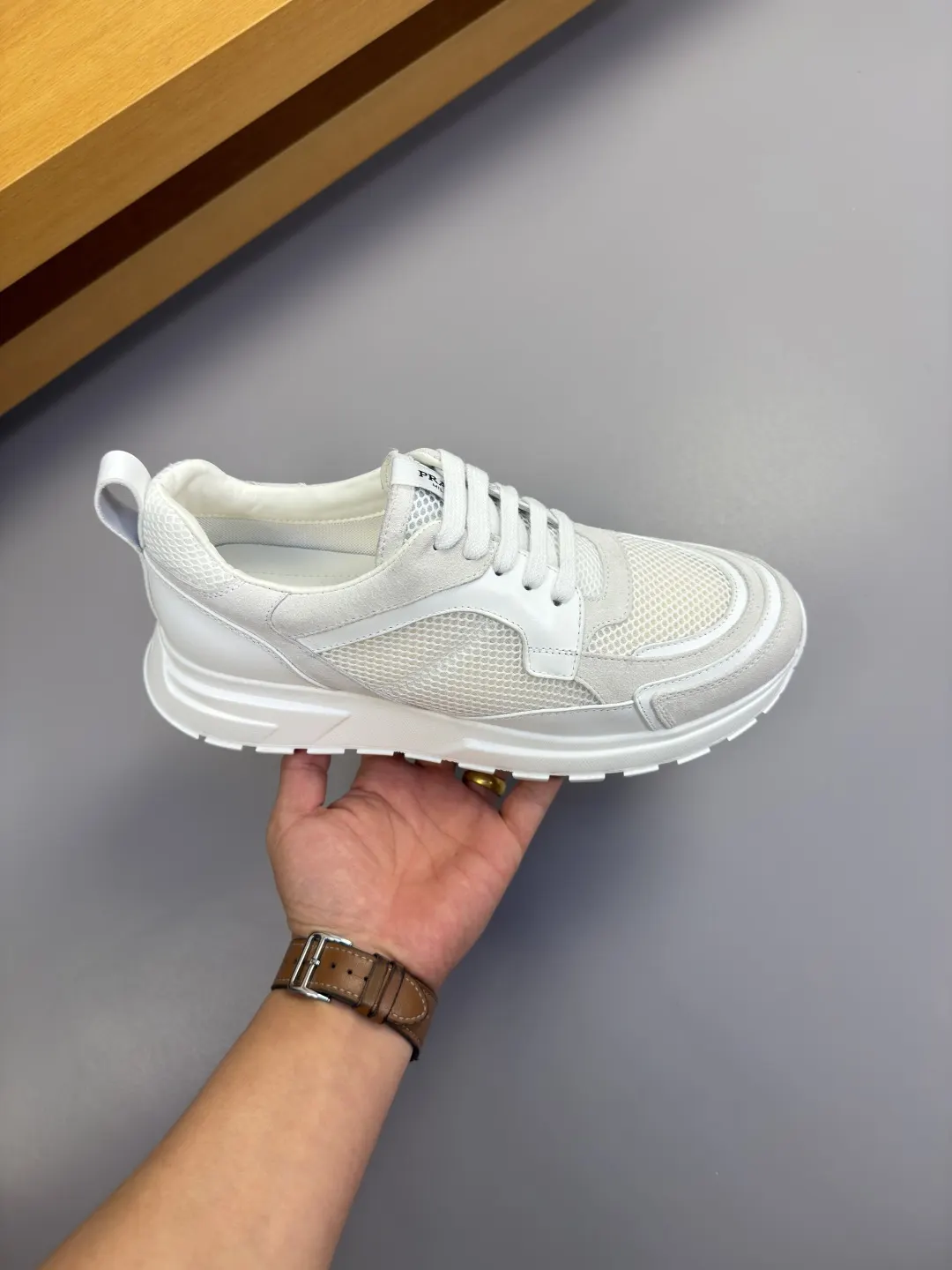 Prada Sneakers Canvas Leather