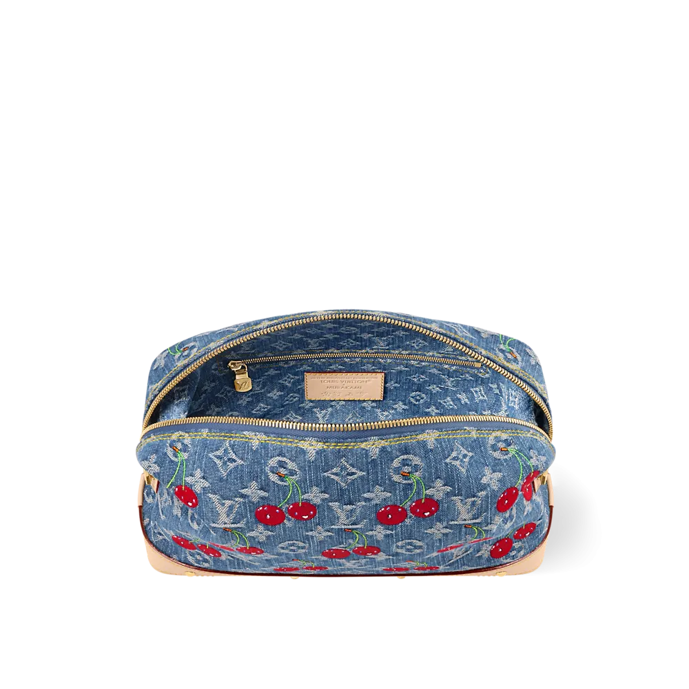 LV 金色 牛仔 Mo化妆包 便携收纳款