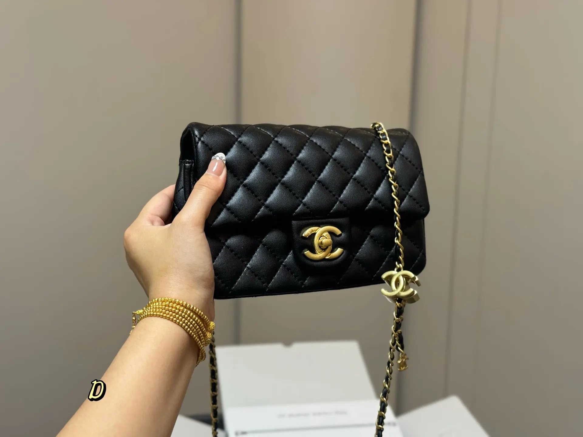 CHANEL 双c方 斜背包 輕便斜挎款