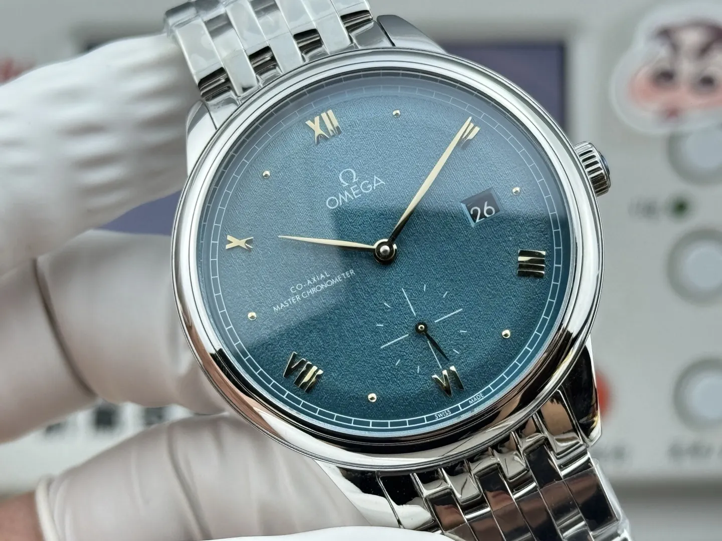 Omega 牛皮 ⃣ 意大利牛皮搭 扣针扣 防水深度 米 手錶 經典腕表款