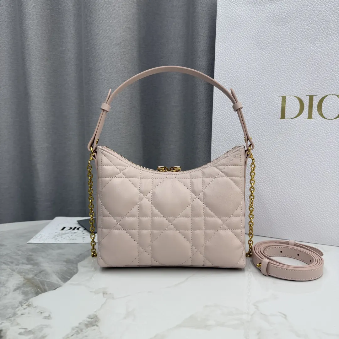 Dior Caro 白色 鏈條包