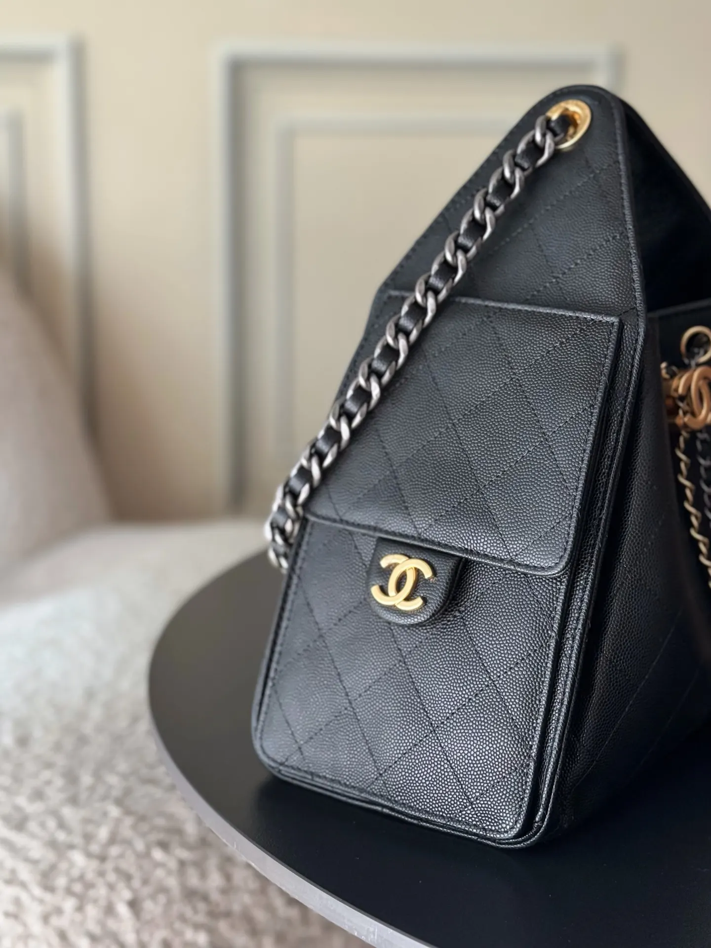 CHANEL Hobo 牛皮 腋下包 復古腋下背款