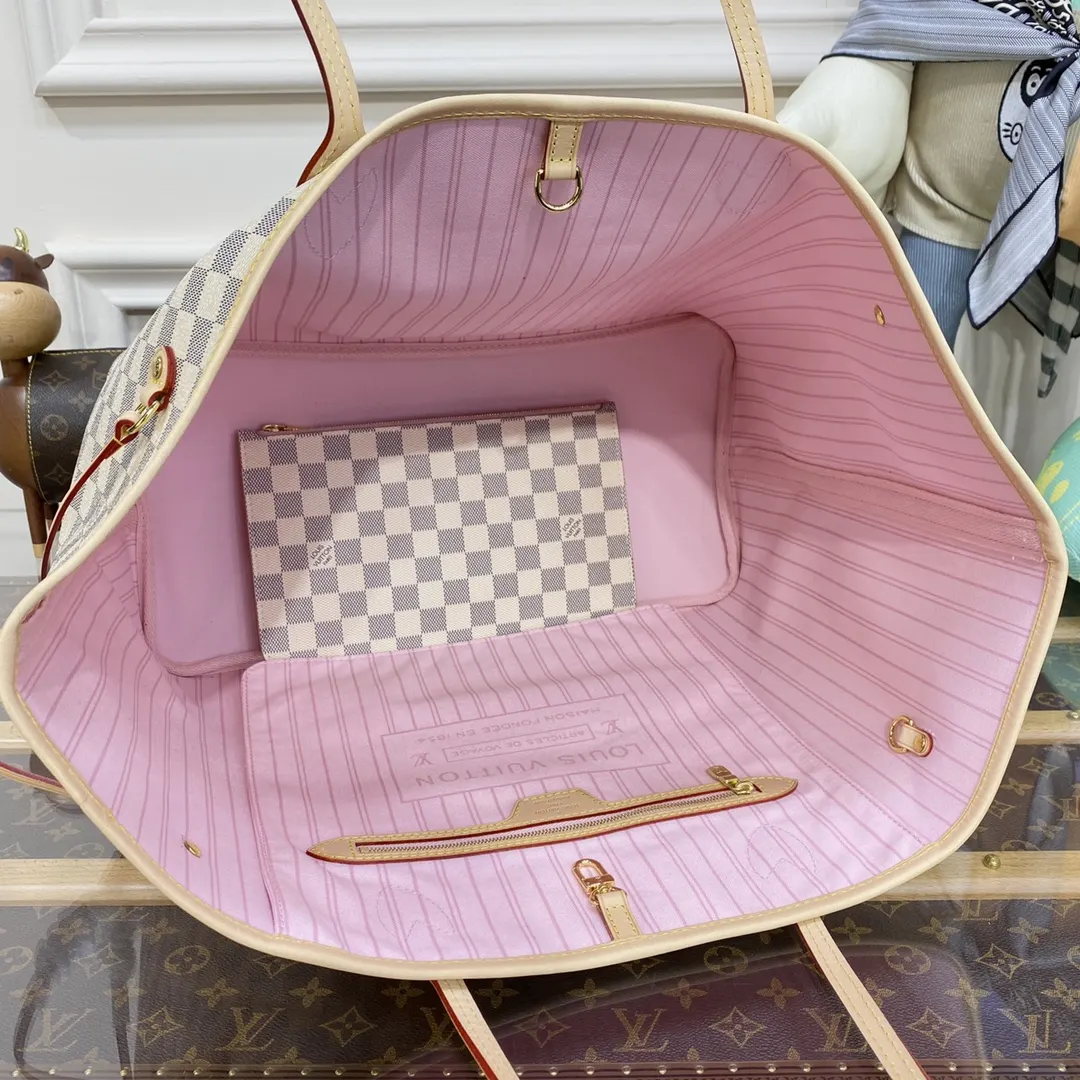 Neverfull 老花 帆布 手拿包 精致手拿款