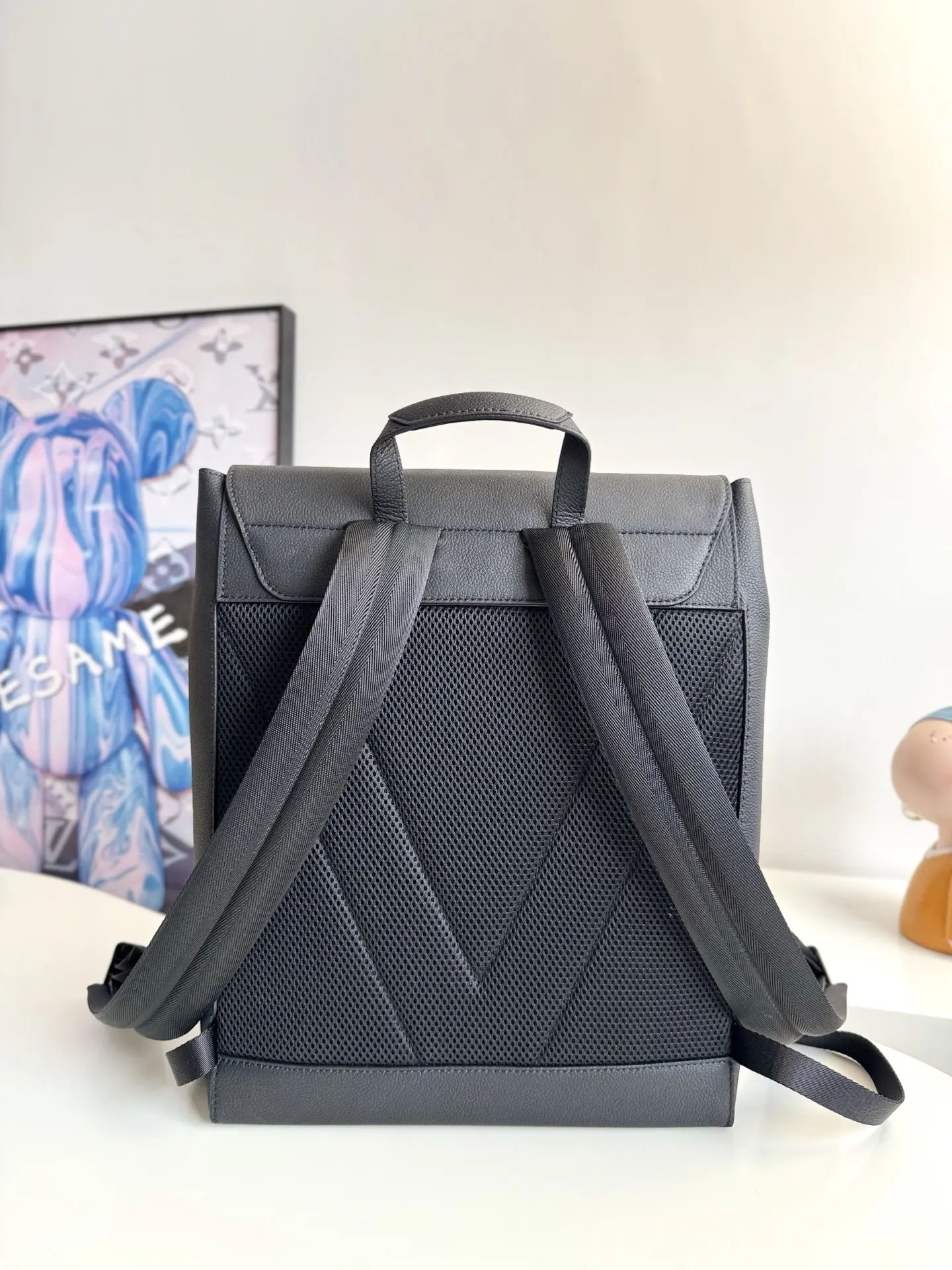 LV 牛皮 雙肩包 实用雙肩款