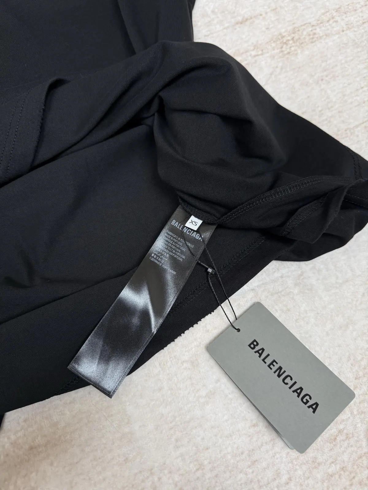 Balenciaga 黑色 Logo 短袖T恤
