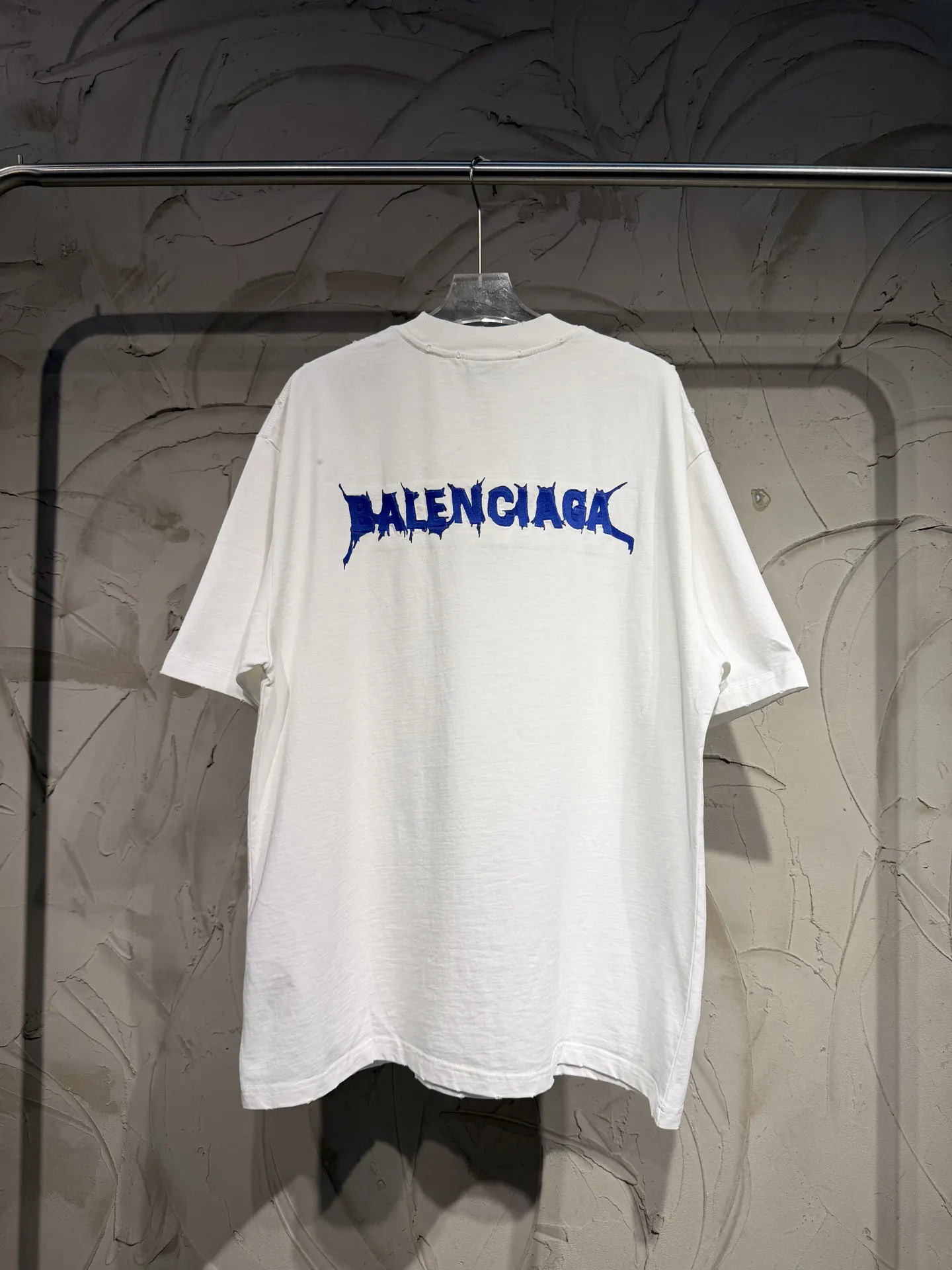 Balenciaga 26SS 粉色 Logo 字母 短袖T恤
