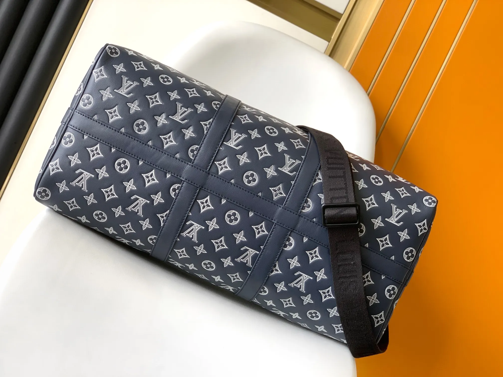 LV Keepall 白蓝配色 旅行包 大容量出行款 复古款｜ORBUYBAG 岚奢包高端时尚精品