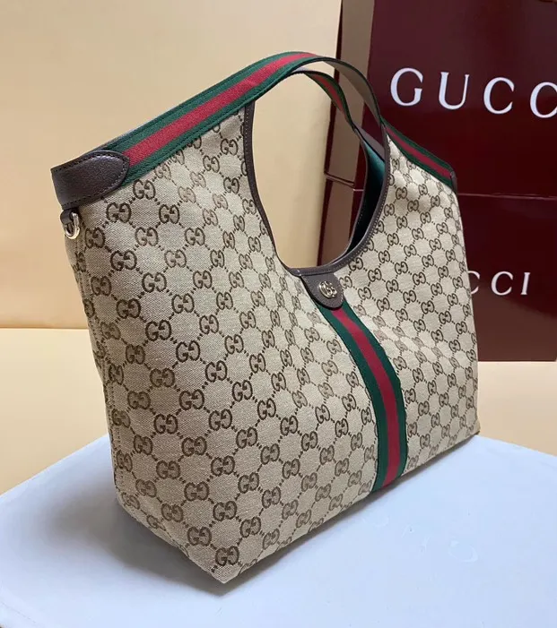 Gucci 帆布 Giglio托特包 ▫ 尺寸 大容量托特款