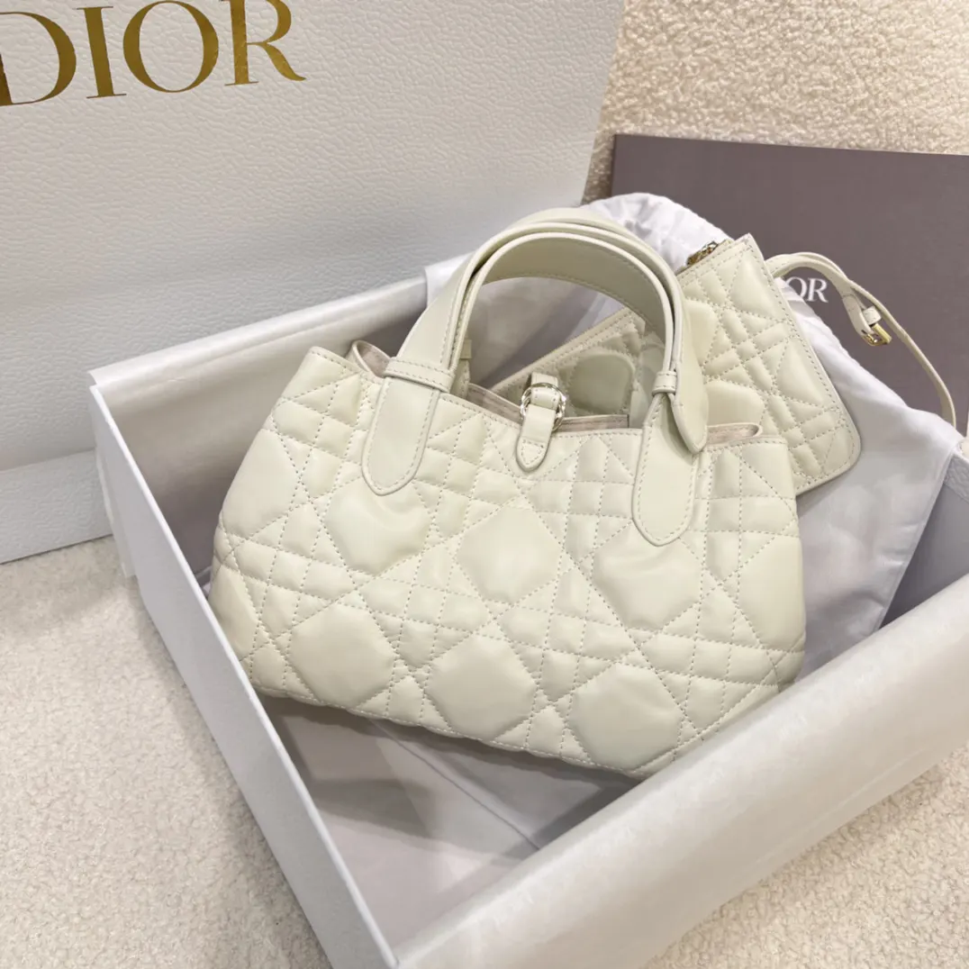 Dior 白色牛皮手袋 手提斜挎