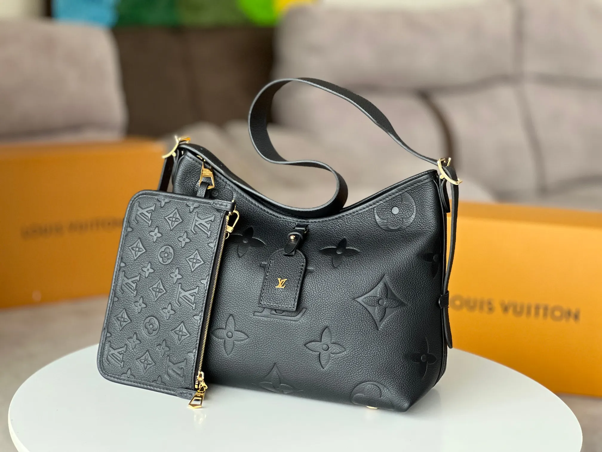 CarryAll 卡其 帆布 手拿包 精致手拿款