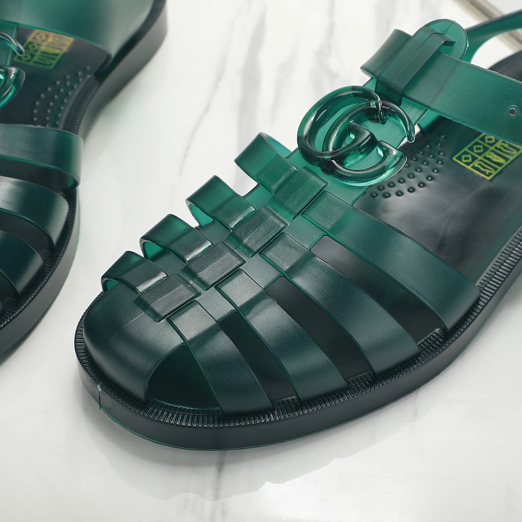 Gucci Green Slides