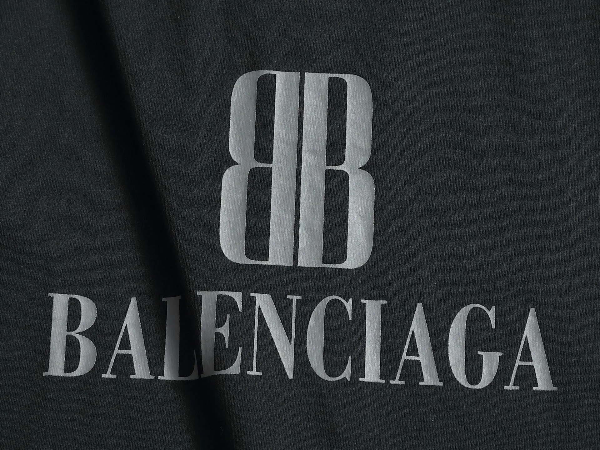 Balenciaga 黑色 Logo 短袖T恤