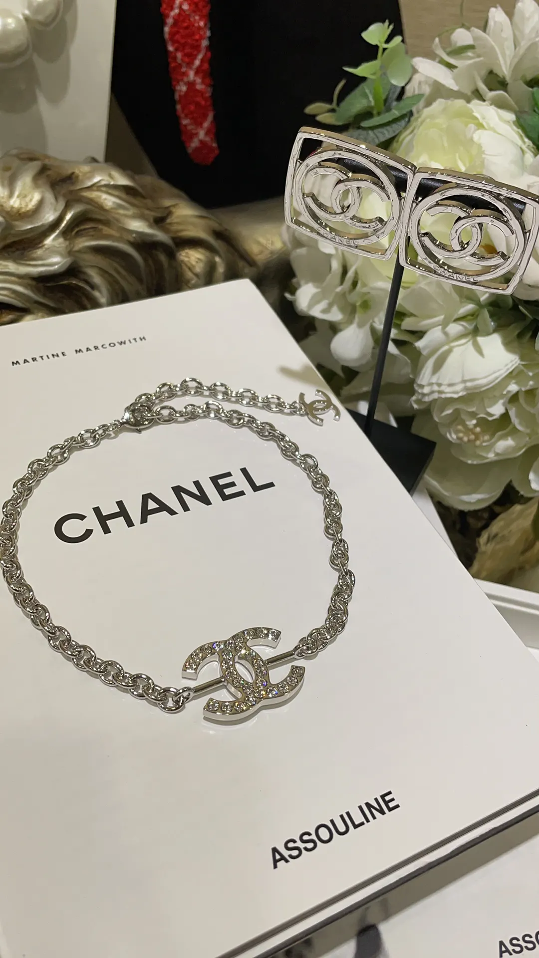 Chanel 银色 项链