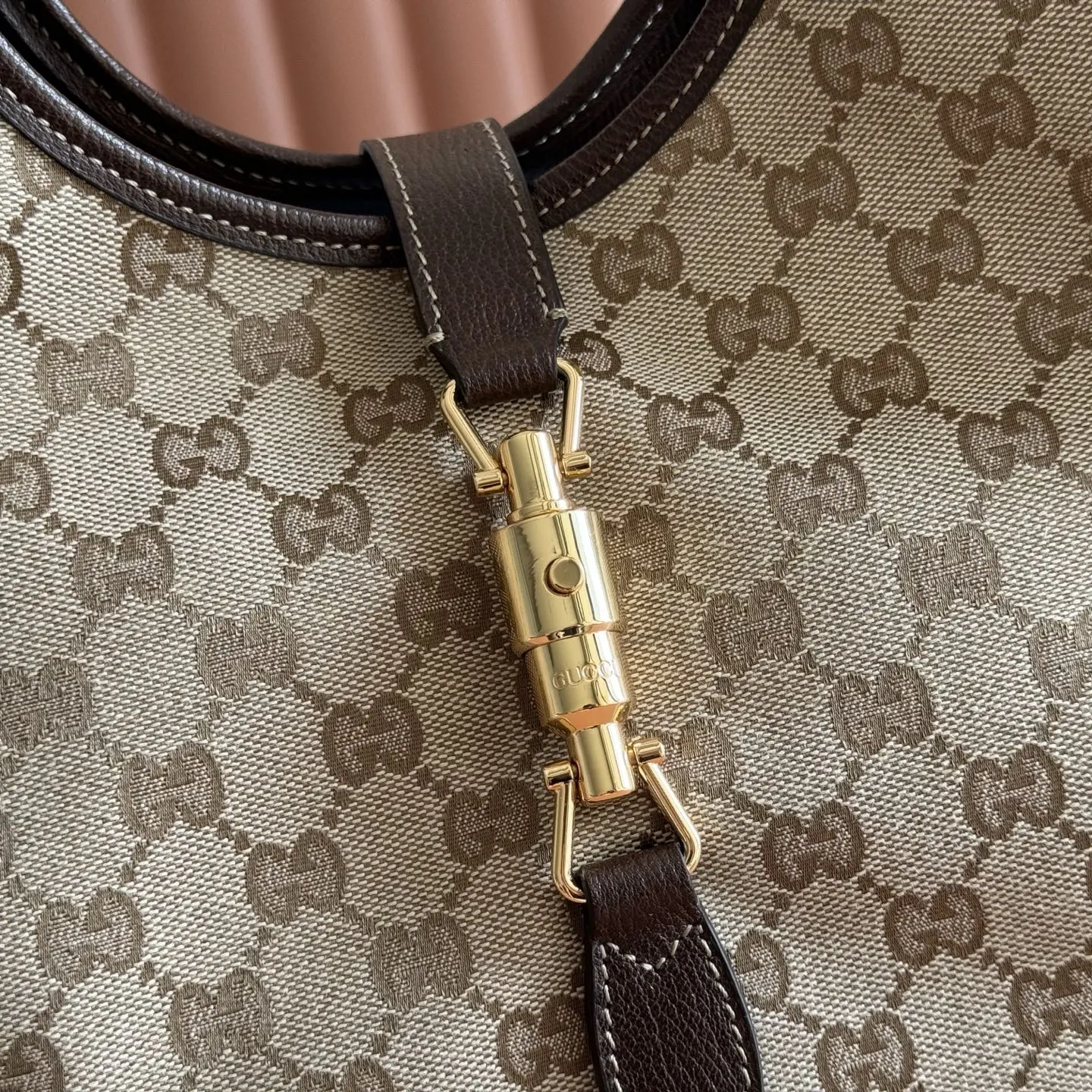 Brown Gold Tote Bag Canvas