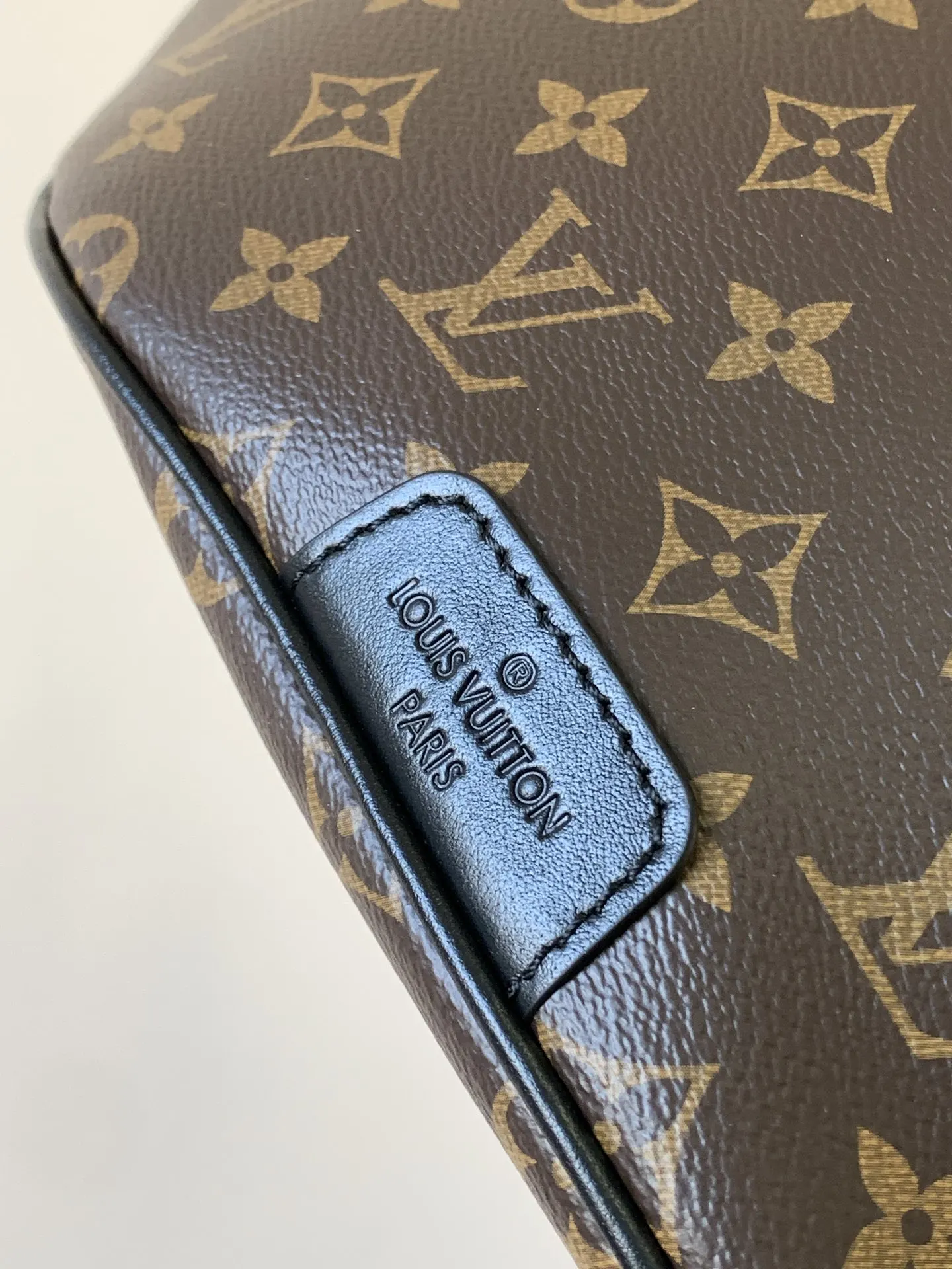 Monogram Crossbody Bag Lightweight Leather