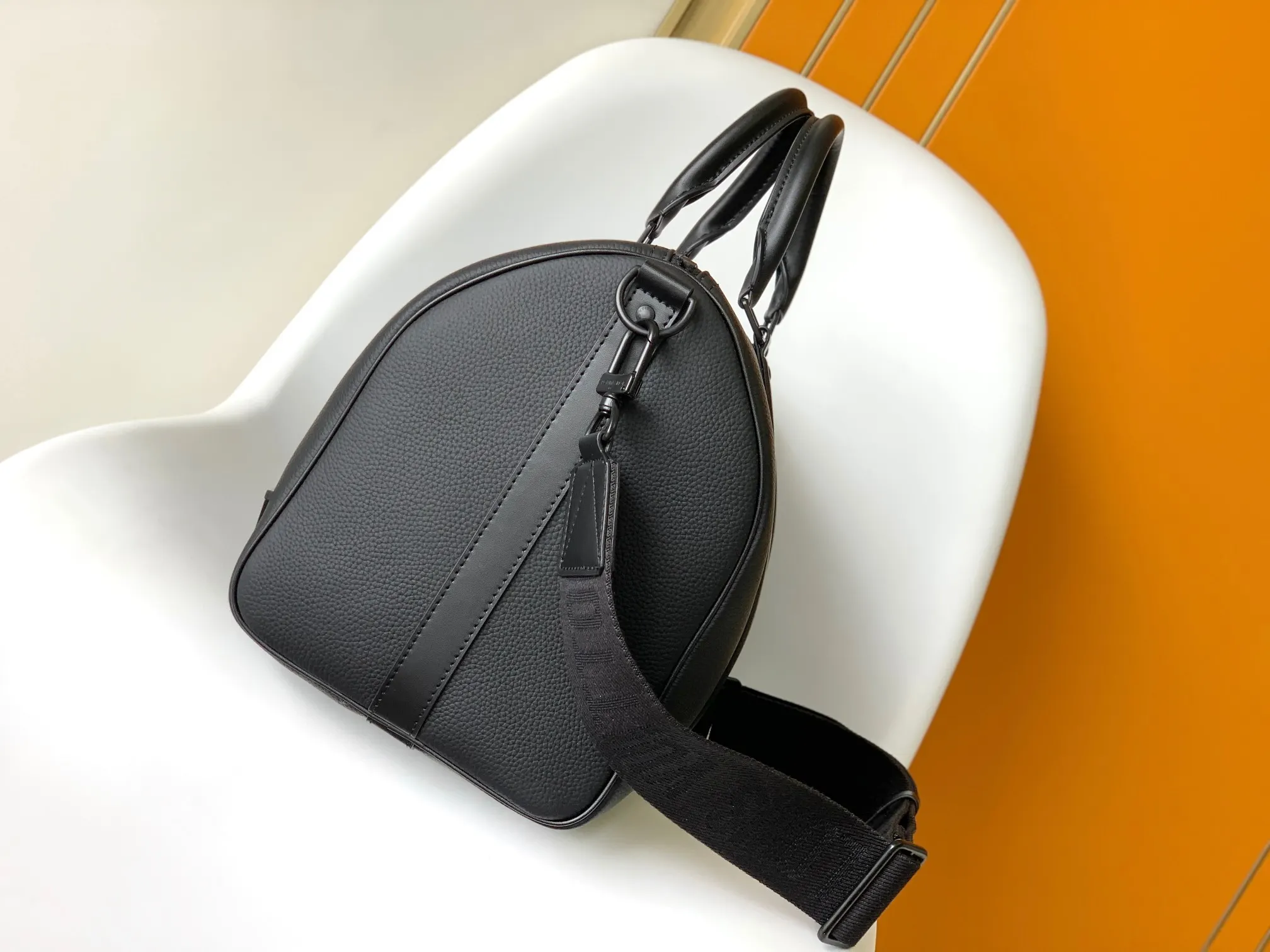 Keepall 黑色 提花 旅行包 大容量旅行款