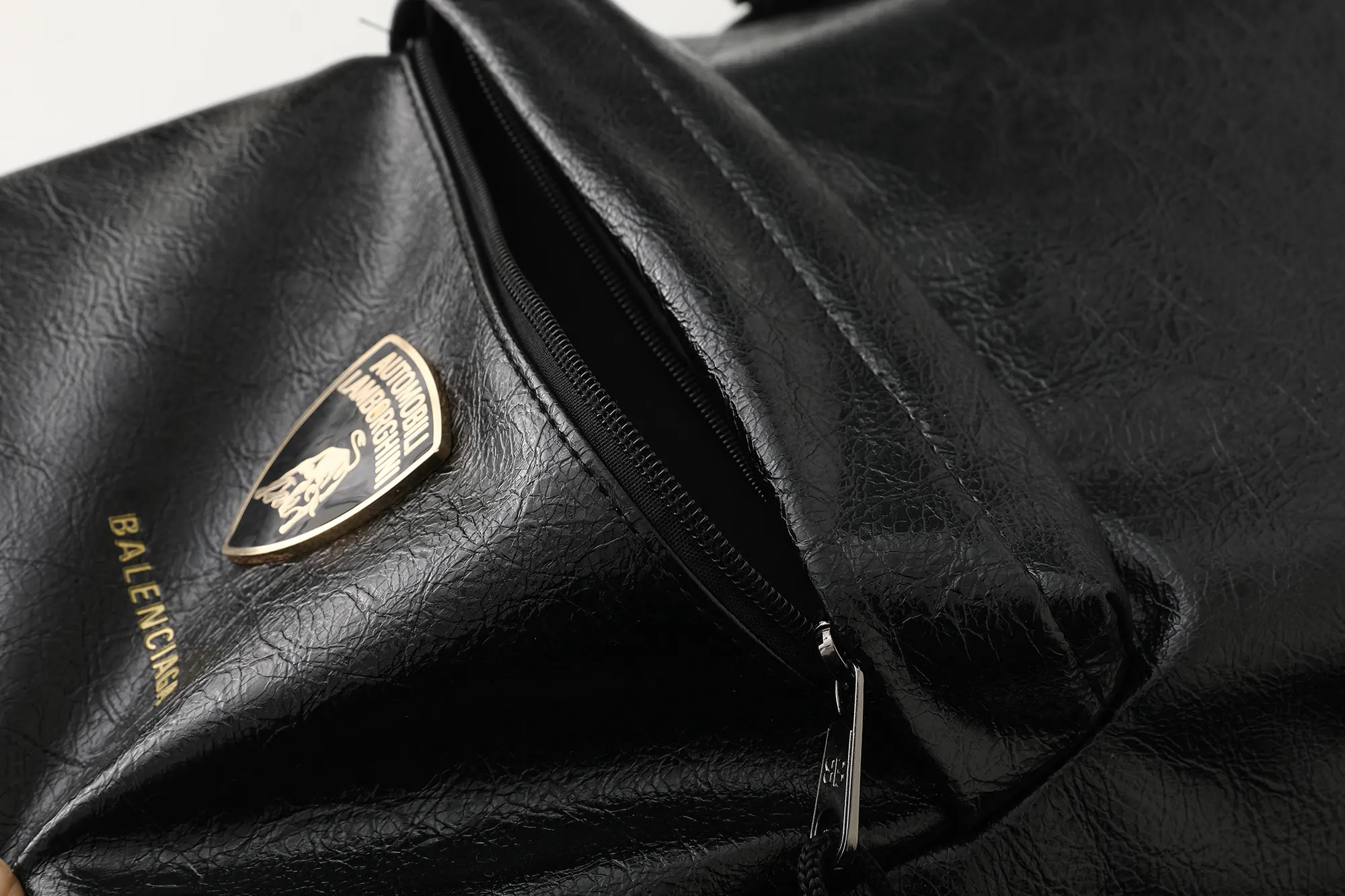 Balenciaga 黑色 皮革 收納包 旅行收納款