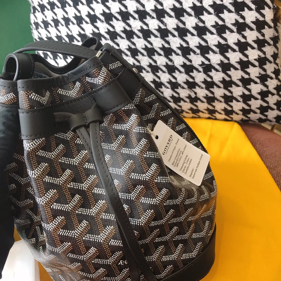 Goyard 黑色 老花 帆布 水桶包 休閒水桶款