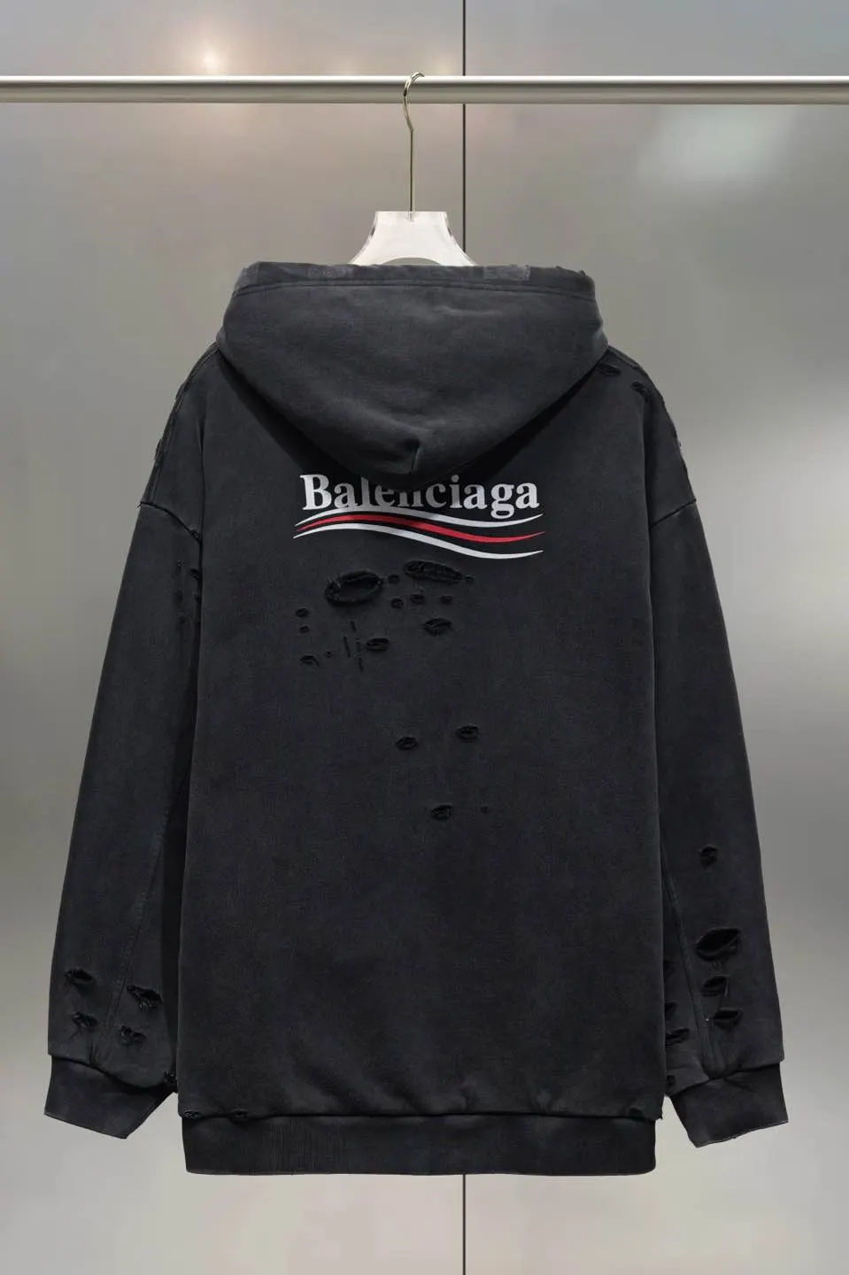 Balenciaga Logo 卫衣 黑色