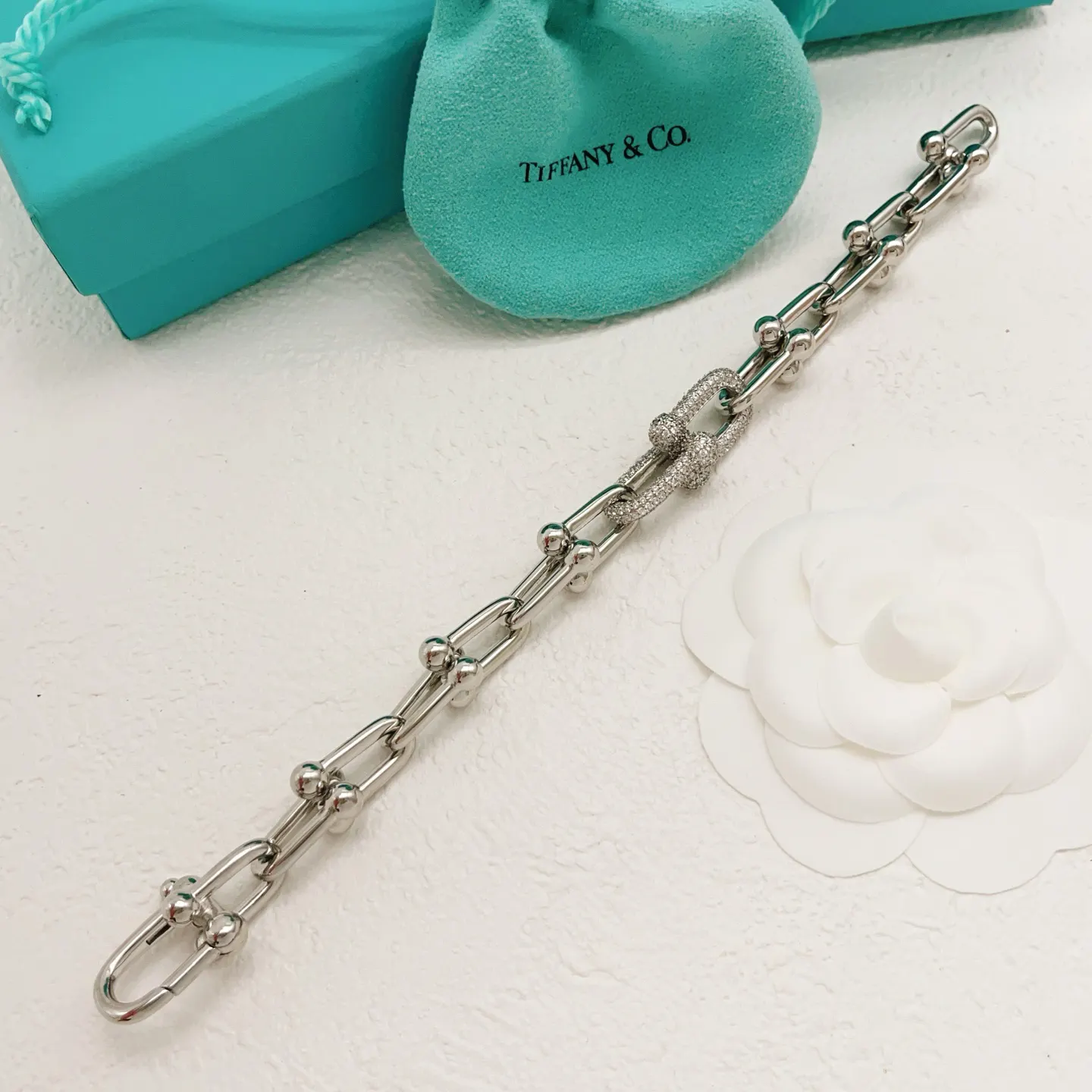 Tiffany 銀色 手链 日常叠戴款