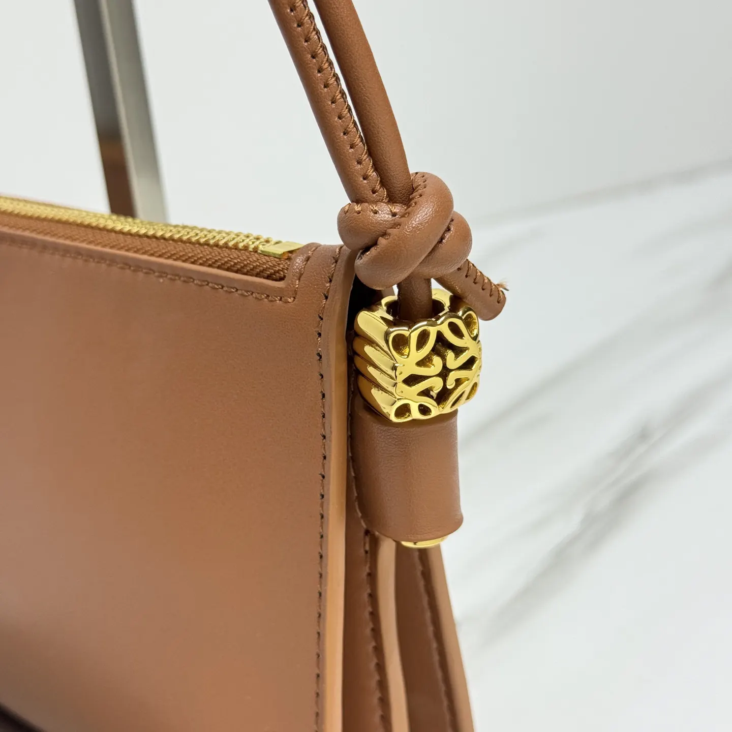 Gold Clutch Bag Leather