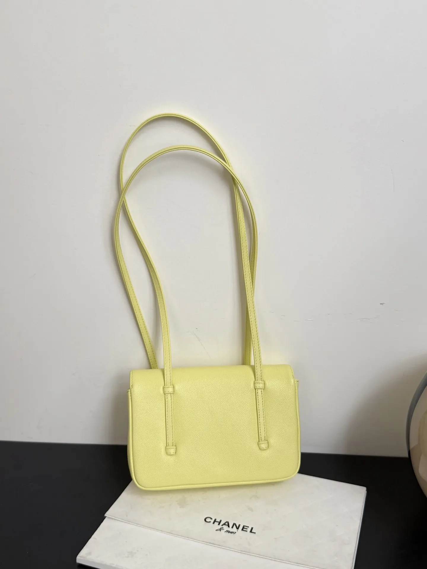 Yellow Hobo Shoulder Bag Vintage Leather