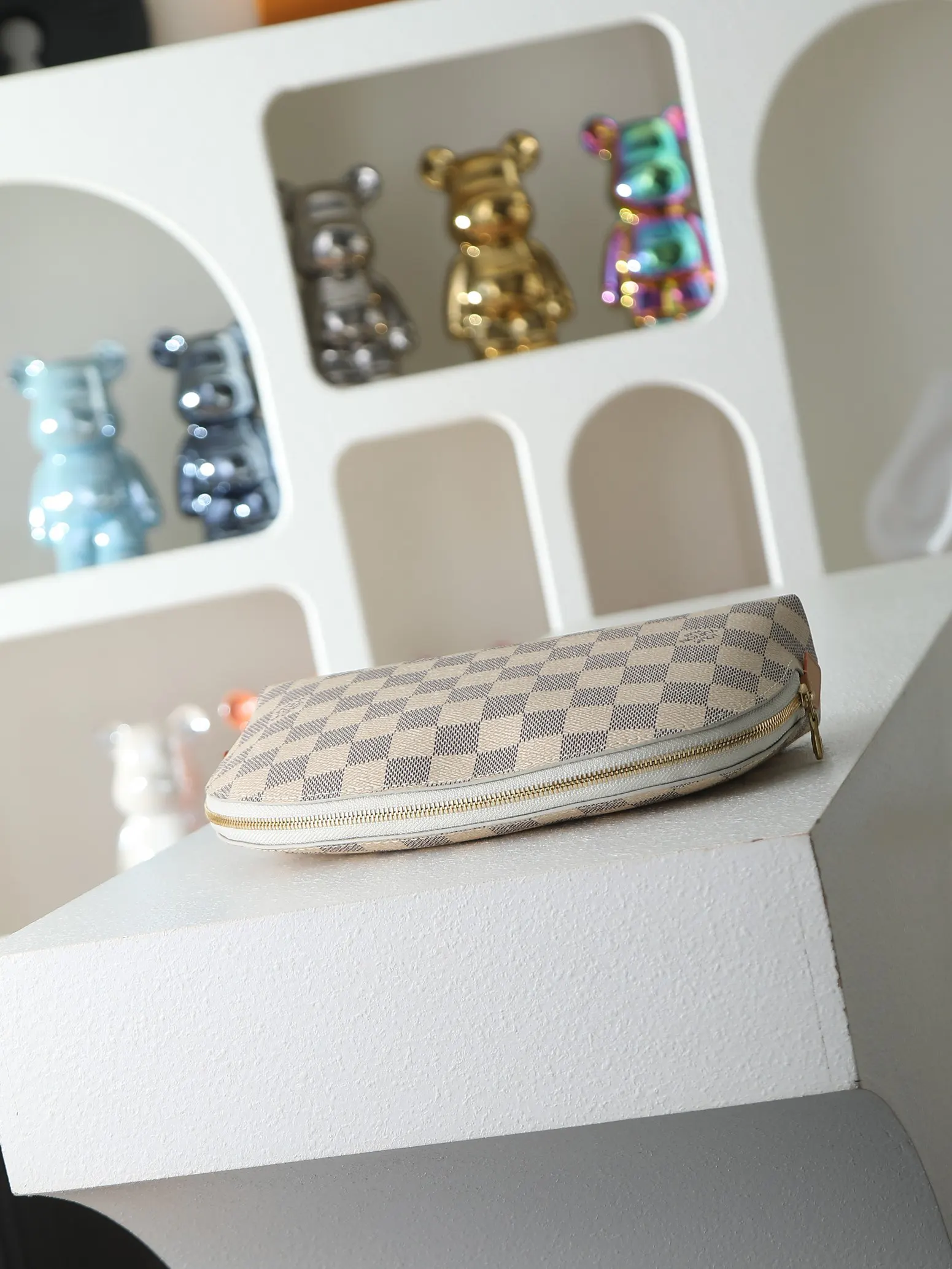 LV 白色棋盘格链条包 精致斜挎款｜ORBUYBAG 岚奢包高端时尚精品