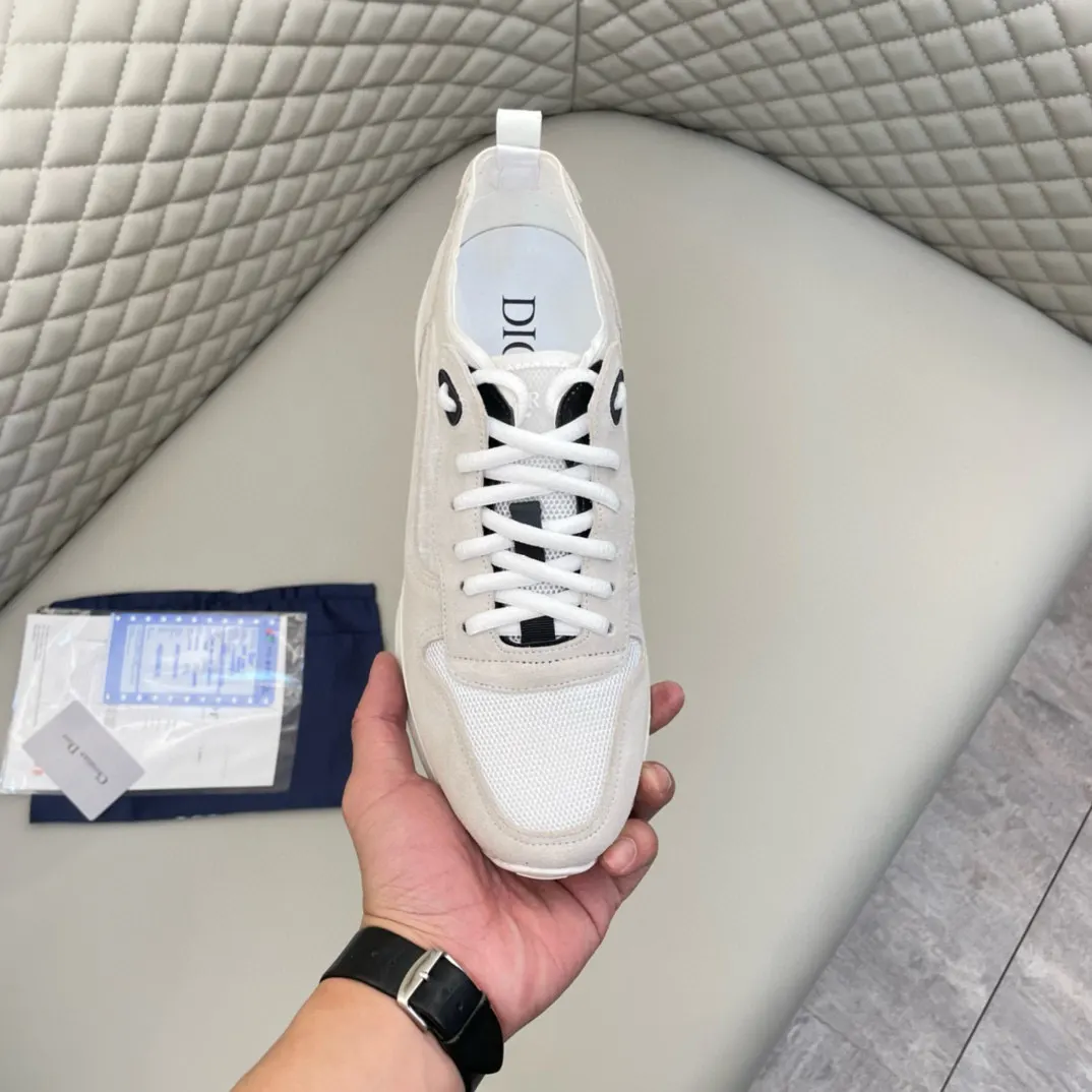 Dior B25 米白色牛皮休闲鞋 低帮