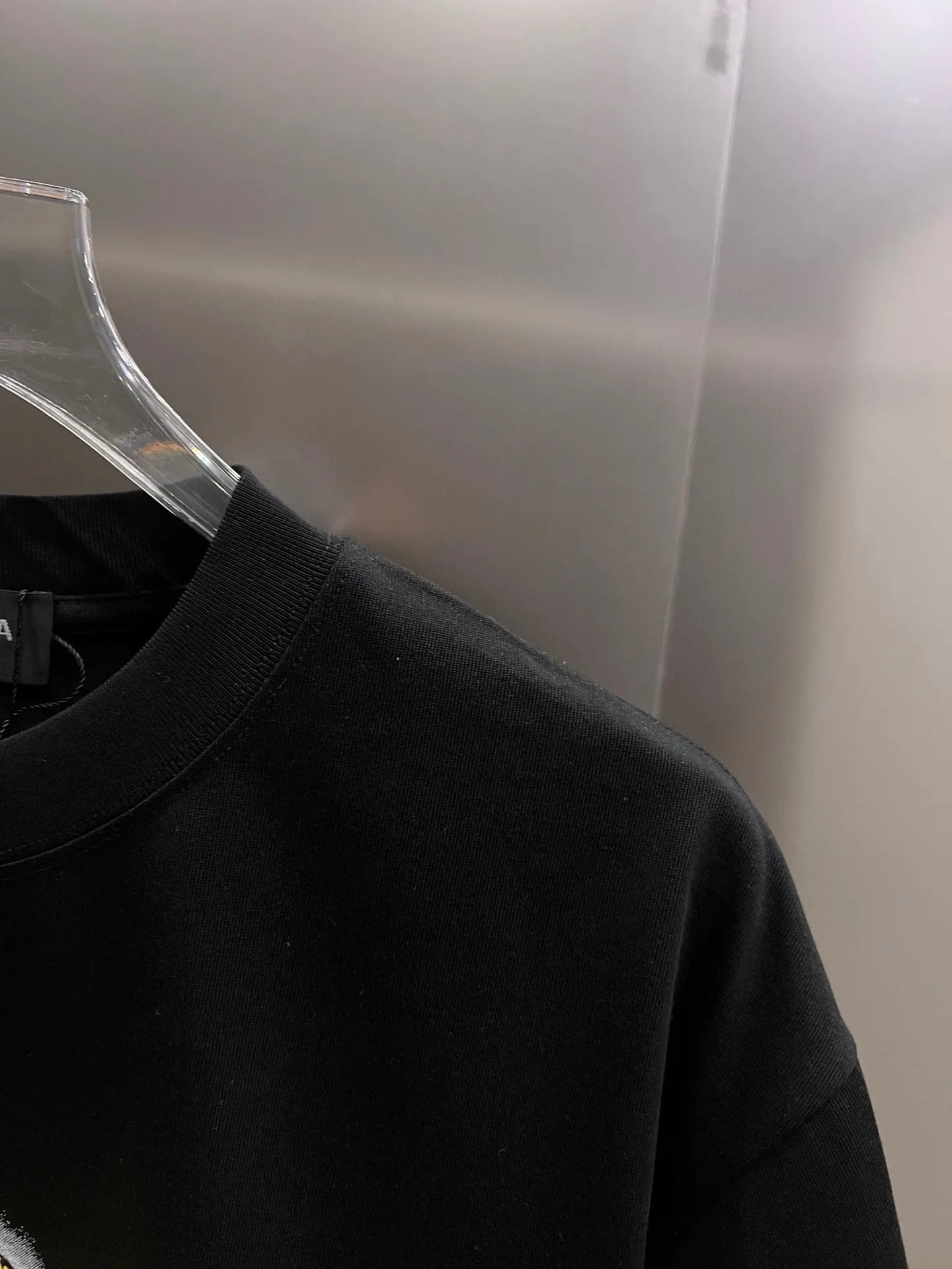 Balenciaga 黑色 純棉 Logo 短袖T恤 宽松休閒(數字8) Balenciaga 黑色 純棉 Logo 短袖T恤 宽松休閒(數字8)