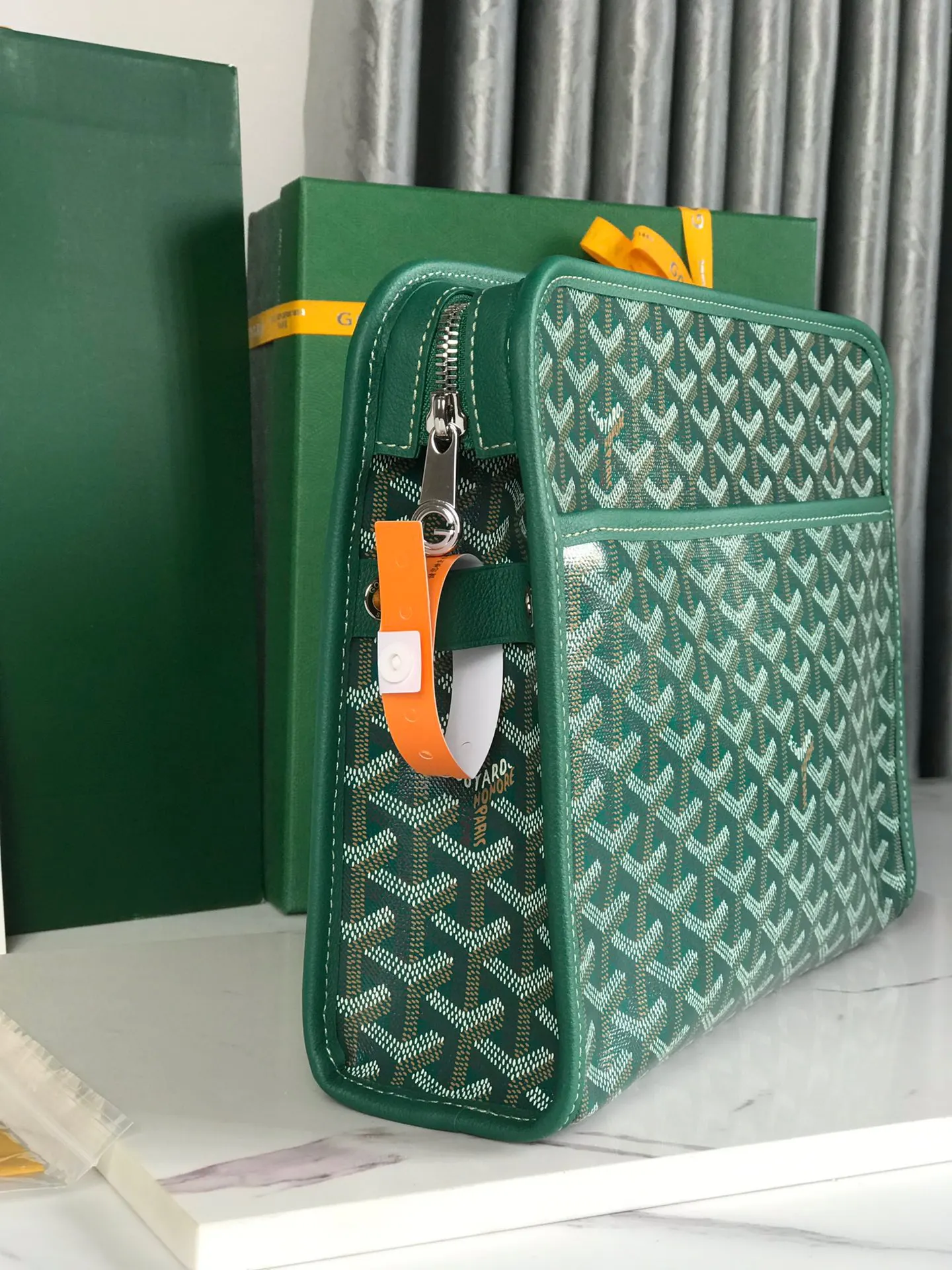 Goyard Yellow Clutch Bag Leather