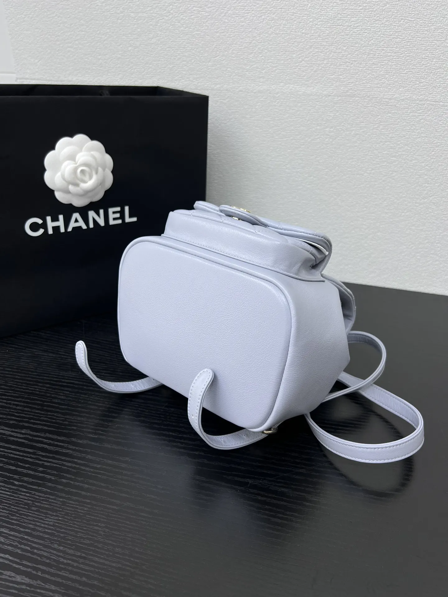 Chanel Blue Leather Flap Crossbody Bag Image 4 Chanel Blue Leather Flap Crossbody Bag Image 4