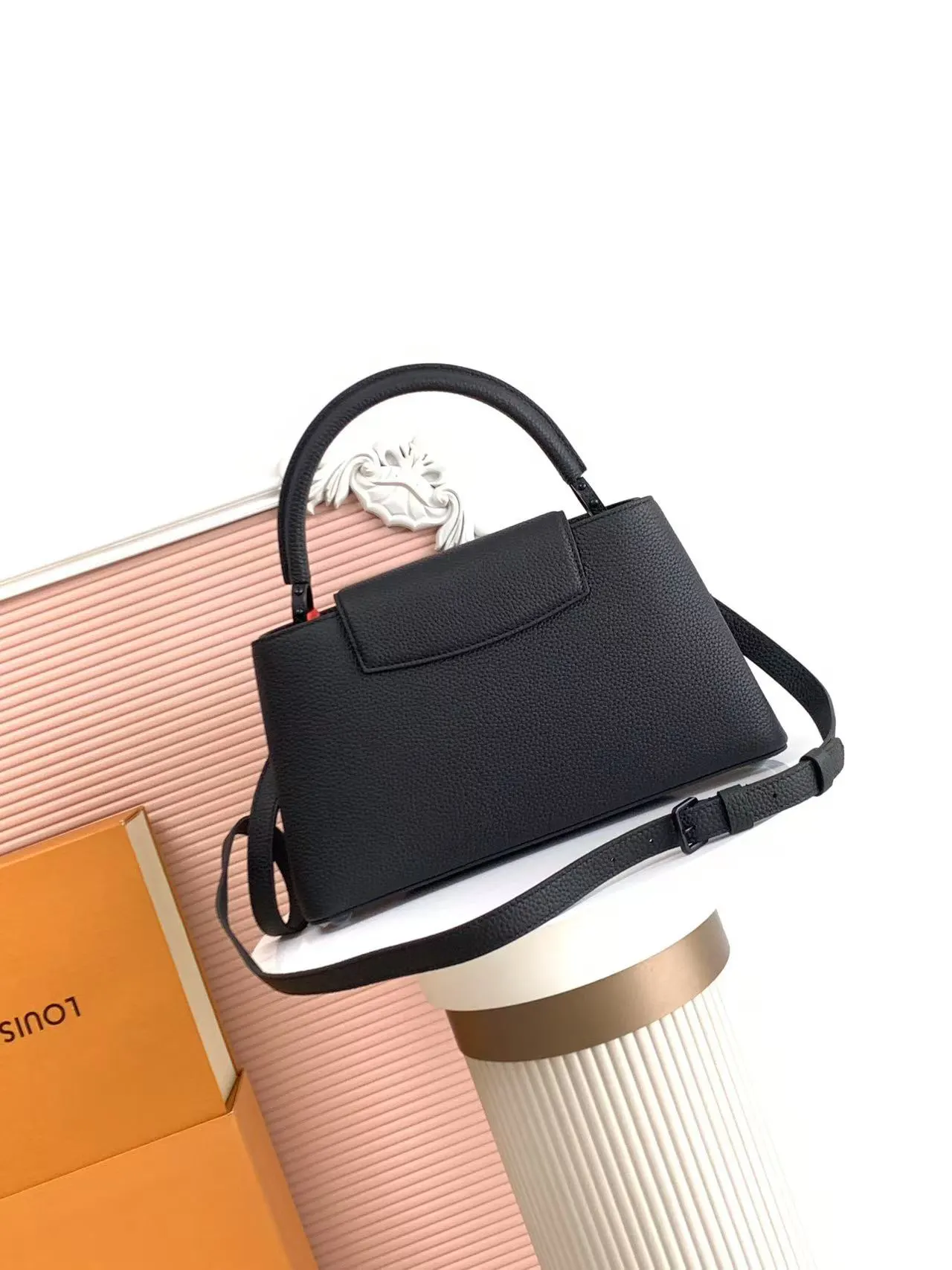 Black Chain Bag Leather